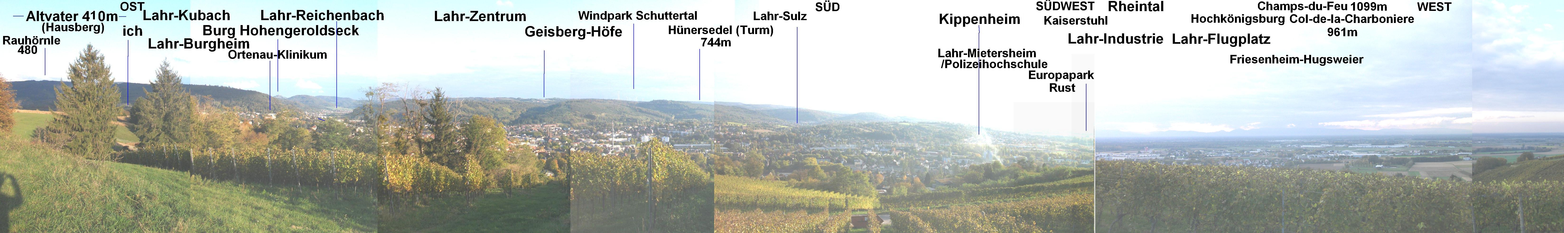 Panorama vom Schutterlindenberg