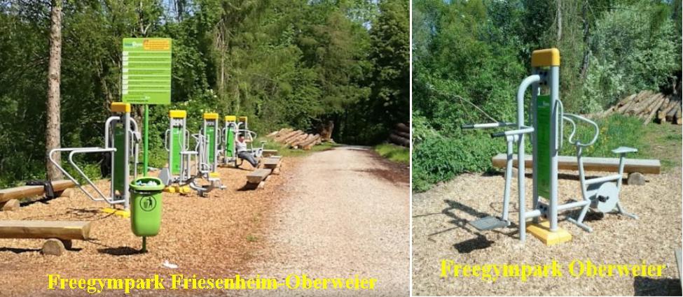 Outdoor Fitnessgeräte Fitnesspark Trimm-dich-Parcours Oberweier