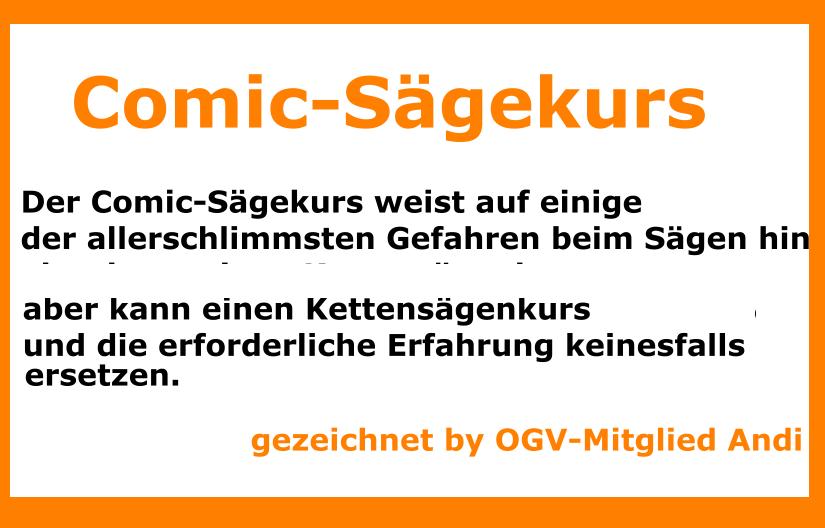 Comic Sägekurs